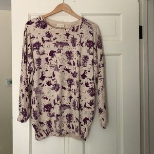 Whimsical mod cloth sweater